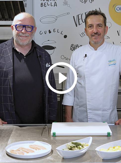 Orogel - Ravioli di Zucca e Castelmagno DOP con Crema di Scarola