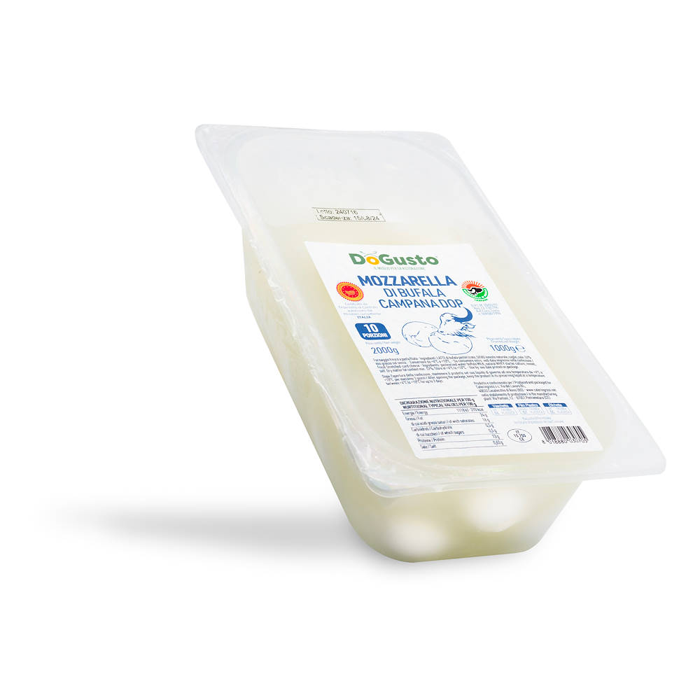 Mozzarella di Bufala Campana DOP in Vaschetta 10 Pezzi da 100 Grammi